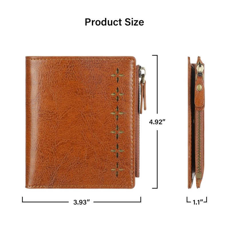 Lavemi Ultra Thin Small Compact Leather Womens Girls Wallets RFID