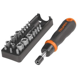 Truper JDM-24, Juego de desarmador tipo matraca, 24 piezas