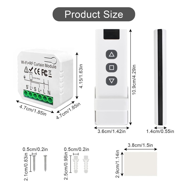 Naapesi Wireless Roller Shutter Control Retrofit Set - Roller Shutter