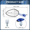 INFINAUTO Motorcycle Rear View Mirrors Bar End Side Mirrors Mount