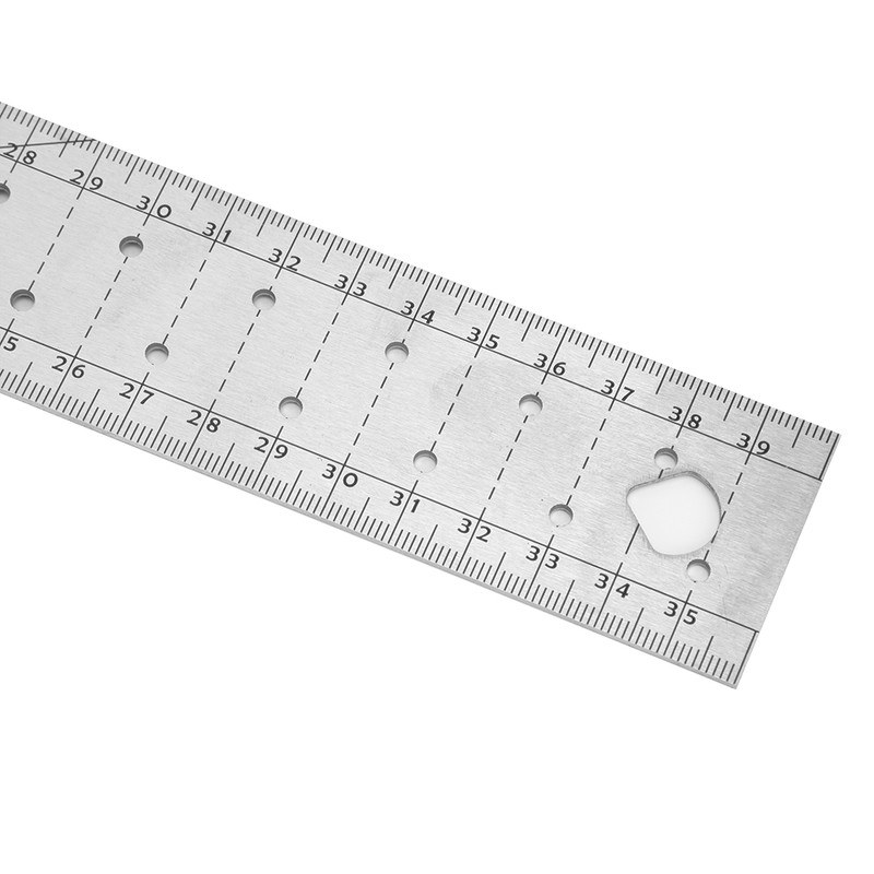 Stainless Steel Square Woodworking Ruler 45 ° / 90 °