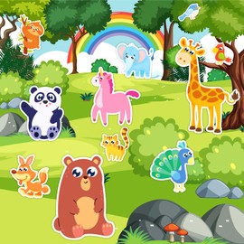 Cute Animal Stickers for Water Bottles - 480 PCS Waterproof Vinyl Stickers for Kids Adults, Kawaii Stickers for Laptops Phone Cartoon Animal Theme Sticker Set Cute Decal Gift for Girls Students