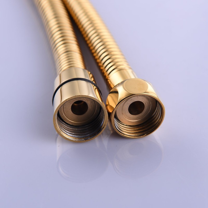 CIENCIA 2m(78-Inch) Anti-kink Flexible Gold Shower Hose Stainless Steel with