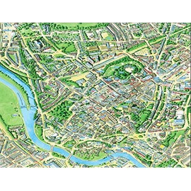 HPY Cityscapes Street Map Of Exeter 400 Piece Jigsaw Puzzle 470mm x 320mm (hpc)