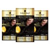 Schwarzkopf Oleo Intense Black Hair Dye, 3-Pack Permanent Oil Colour,