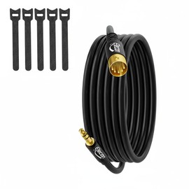Type A 3.5mm 1/8 Inch AUX TRS to 5-Pin DIN MIDI Audio Cable 4 Ft, Professional Shielded Adapter Cord Gold-Plated for Sound Card Speaker Amplifier Mixer Keyboard Piano Drum Guitar Bang &Olufsen+5 Ties