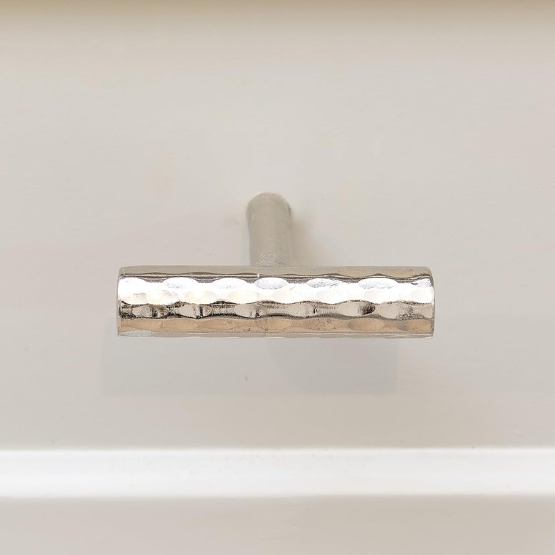 Melody Maison Silver Metal Hammered Drawer Bar Pull Handle