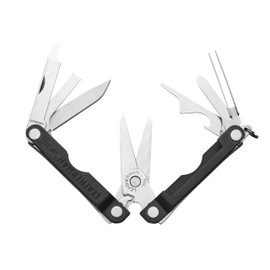 LEATHERMAN, Micra, Keychain Multi-tool with Grooming Tools, Mini Pocketknife for Everyday Carry (EDC), Hobbies & Outdoors, Built in the USA, Jet Black