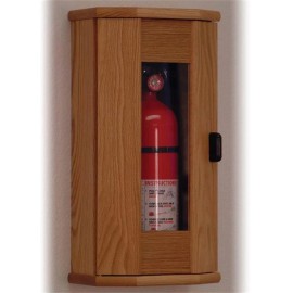 Pemberly Row 5 lbs Fire Extinguisher Cabinet in Light Oak