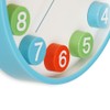 MPM Quality Colourful Children's Plastic Wall Clock, Blue/Colourful, Large Colourful