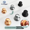 CcHhyyt 6 Pack Self-Stick Knobs Brushed Nickel Self-Adhesive Drawer Knobs
