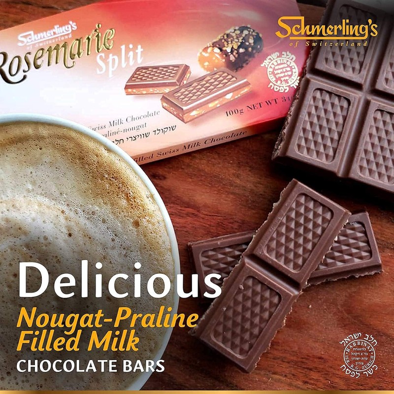 Schmerling's Swiss Milk Chocolate with Nougat Praline Filling - Rosemarie
