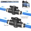 TAILONZ PNEUMATIC BVU-1/4 OD Ball Valve Air Flow Control Valve