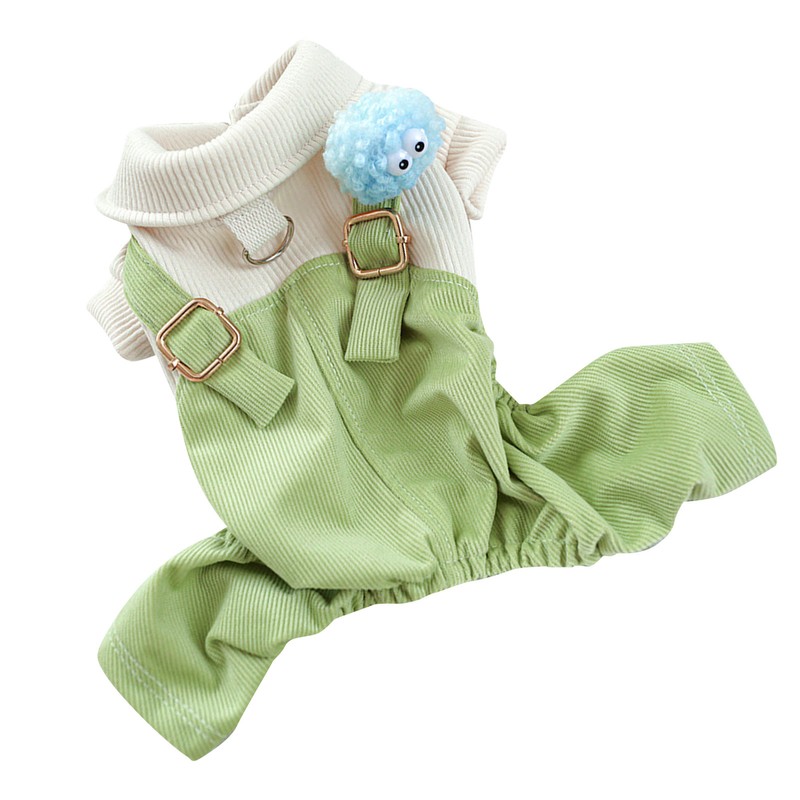 Dog Overalls Keep Warm Free Movement Soft Puppy Jumpsuit Fashionable
