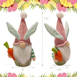 Spring Gnomes Plush Easter Sunflowers Decorations Handmade Elf Gnome Plush Decorations for Home Spring Summer Sunflower Decor Easter Gnomes Ornaments Festival Decor