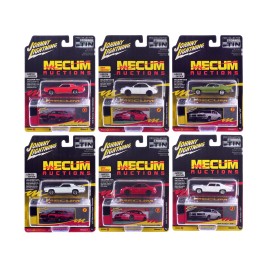 DCD 2024 Johnny Lightning Collector's Tin Limited Edition 6 Car Set 1/64 Scale Diecast Model Cars with Rotatable Wheels