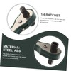 Tofficu Ergonomic Quick Ratchet Wrench 1/4 Drive Ratchet Flex Head
