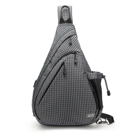 TurnWay Water-Proof Sling Backpack/Crossbody Bag/Shoulder Bag for Travel, Hiking, Cycling, Camping for Women & Men (Grey Grid)