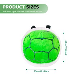 30cm Grüner Schildkröten-Rucksack, Schildkrötenpanzer Cosplay Plüsch Rucksack, Schildkrötenpanzer-Kinderrucksack, Lustige Süße Schildkröten-Tasche, Niedliche Plüschtiere, Geschenke für Kinder
