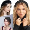 Geflochtene Stirnbänder für Damen, elastisches Samt-Stirnband