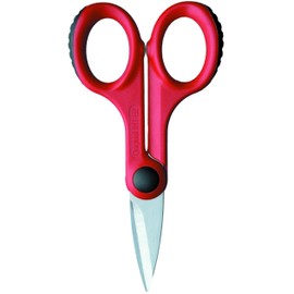 Intercable 16014 Elektrikerschere, mit Schutzhülle, zwei Komponenten, Klein, Rot