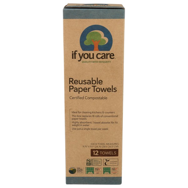 If You Care 100% Natural Highly Absorbent Reusable Paper Towel
