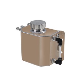 RadySpeed Universal Aluminum 1000ml Coolant Radiator Overflow Recovery Water Tank Bottle