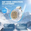 Portable Silent Mini Bladeless Fan Clip On, Mini USB Rechargeable