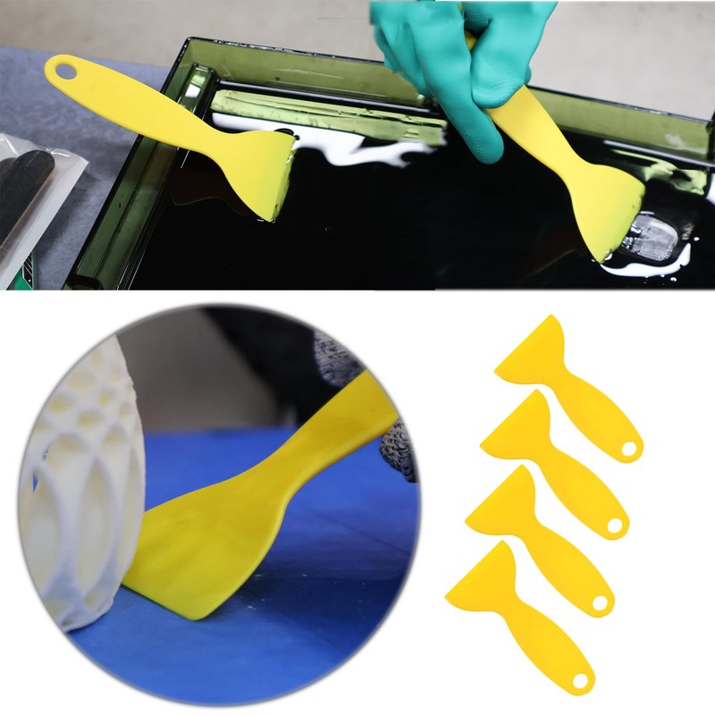 14PCS 3D Printer Cleaning Kit, Resin Scraper Set, Silicone Spatulas,