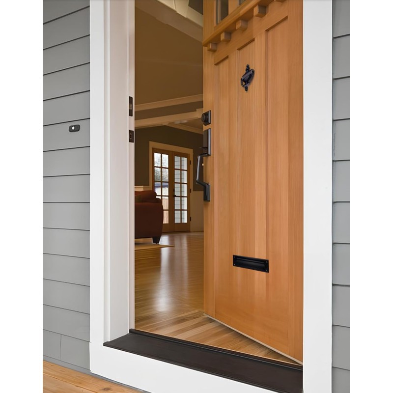 QCAA Solid Brass Mail Slot, with Solid Brass Interior Frame,