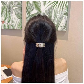 Cybche Metal Hair Bobbles Band Silver Hair Clips Metal Ponytails Hair Cuffs Metal Elastic Hair Bobbles Elastic Ponytail Holder Hair Band Metal Hair Bobbles Accessories Jewellery (Silver1)