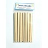 15cm Wooden Craft Sticks - Hardwood Dowels Poles 6mm Diameter
