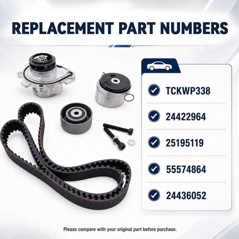 Engine Timing Belt Kit with Water Pump for Chevy Cruze