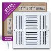 Fits 10x10 Duct Opening 4 Way Fixed Curved Blade Air