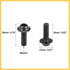 REPAIROCK 10pcs M5 Motorcycle Fairing Windscreen Screw Bolt Titanium Tone