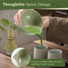 Myrthra 5PCS Matcha Whisk Set, Matcha Bowl with Spout, Bamboo