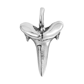 AeraVida Mini Shark Tooth Pendant 925 Sterling Silver, Sterling Silver, No information
