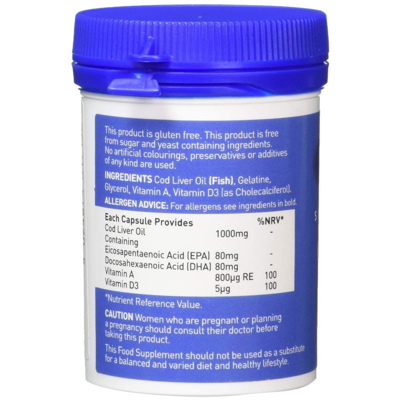 Valupak Cod Liver Oil Capsules High Strength 1000mg 30 Capsules