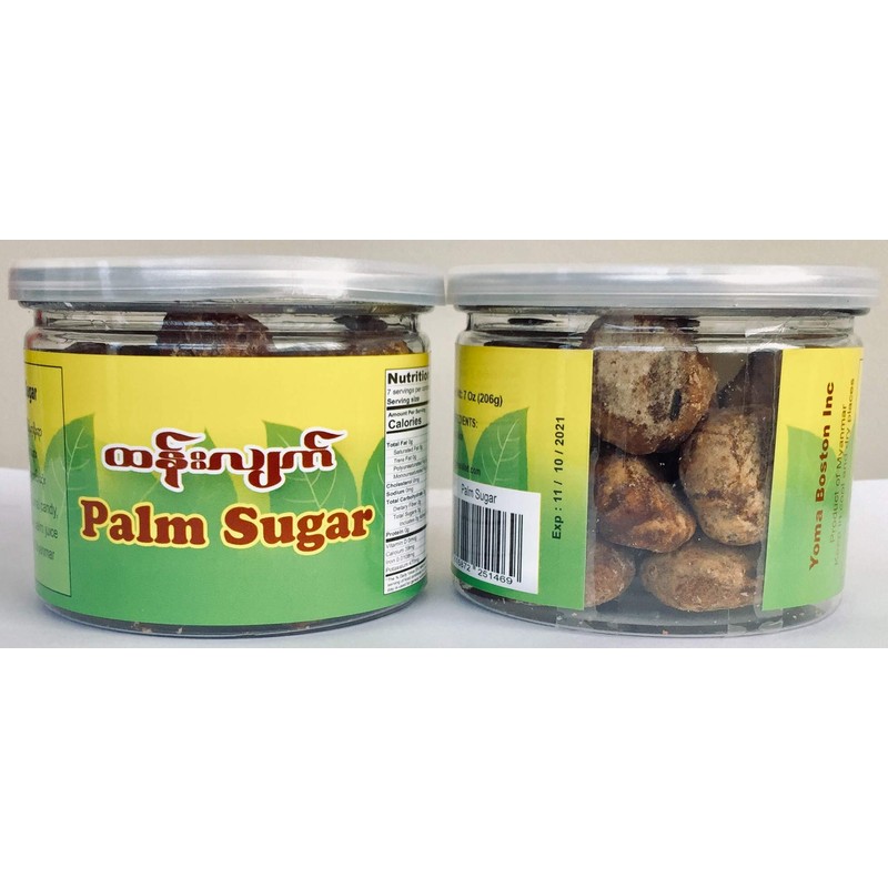 Myanmar Palm Sugar (pure, crystal, 100% natural) 10 ounces bag