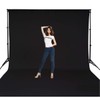 HMTfoto Background Solid Black Backdrop Muslin Portrait Background Screen for