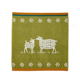 Coucke Cotton Jacquard Printed Terry Towel, Sheep, 50 x 75 cm