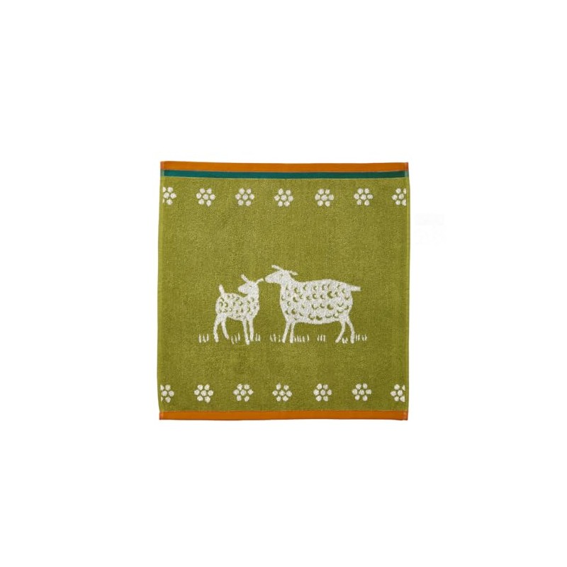 Coucke Cotton Jacquard Printed Terry Towel, Sheep, 50 x 75