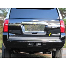 QAA 2015-2018 GMC YUKON 1 Piece Stainless Steel Tailgate Accent Trim