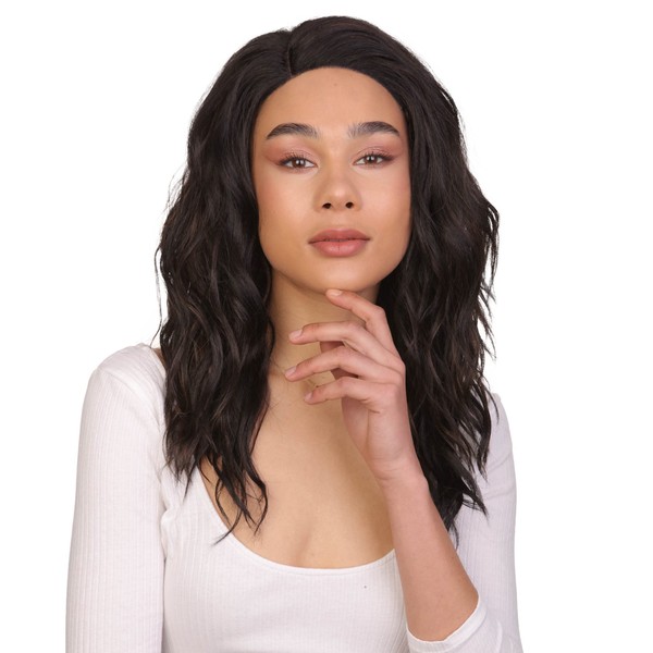 LUXLUXE Riley 20-inch Wavy 5" Freedom Parting Swiss Lace Front