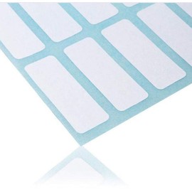Mini Skater 336 Packs Name Label Stickers White Rectangle Self Adhesive File Folders Labels for Filing Envelops Tags Essential Oil Milk Bottle Cup Kitchen Office School 0.5 x 1.5 Inch
