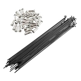 SENQI 36 X 14G J Bend 170mm-290mm Steel Bicycle Spokes with Nipples (292mm)