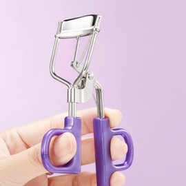 Eyelash Curlers with Comb and Eyeliner Brushes,Light Purple