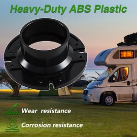 KPALAG 3" Socket Floor Flange RV Toilet Flange Compatible with Dometic/Sealand Gravity Discharge Toilets Fit 3" 4" or 5" Drainpipe Replace# 385345892