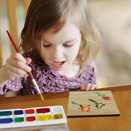 Yousonew 48 Pack Unfinished Wood Coasters, Yousonew 4 Inch Square Blank Wooden Coasters Crafts Coasters for DIY Stained Painting Drawing Wood Engraving Wood Burning Laser Home Decoration,(48 Square)