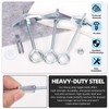 Glarks 15pcs M5 O-Shaped Eye Bolt Toggle Anchors Set for
